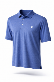 Nautical Blue Butter Stripe Performance Polo thumbnail
