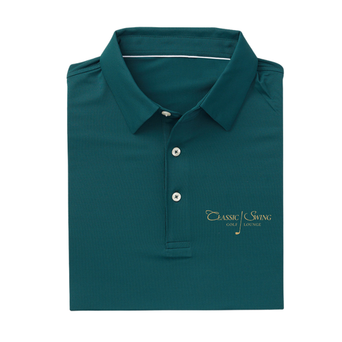 Men's Classic Performance Polo- Forest Green