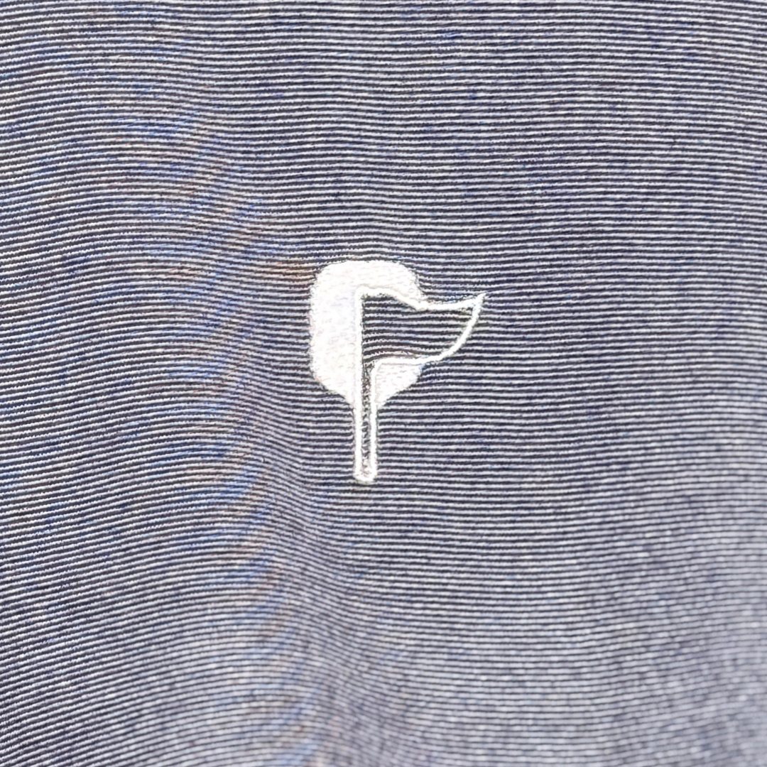 Soft Black Butter Stripe Performance Polo