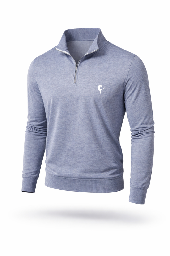 Navy Butter Stripe Half Zip