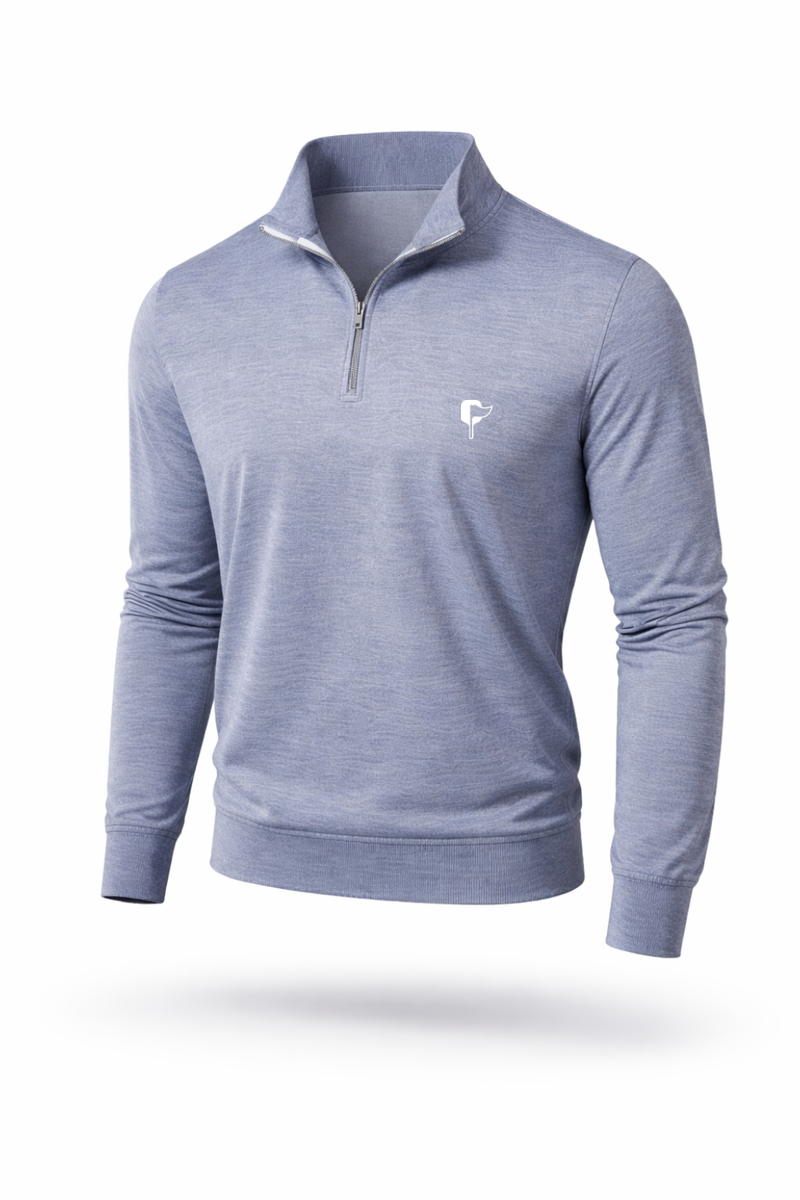 Navy Butter Stripe Half Zip